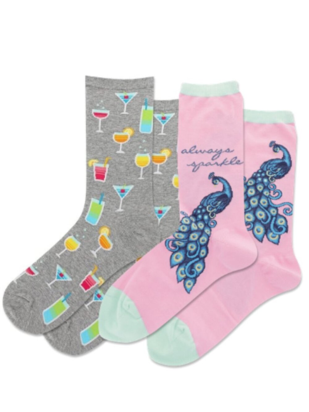 Women's HOTSOX Crew Sock Bundle | Novelty Patterns | Mix & Match | NWT
